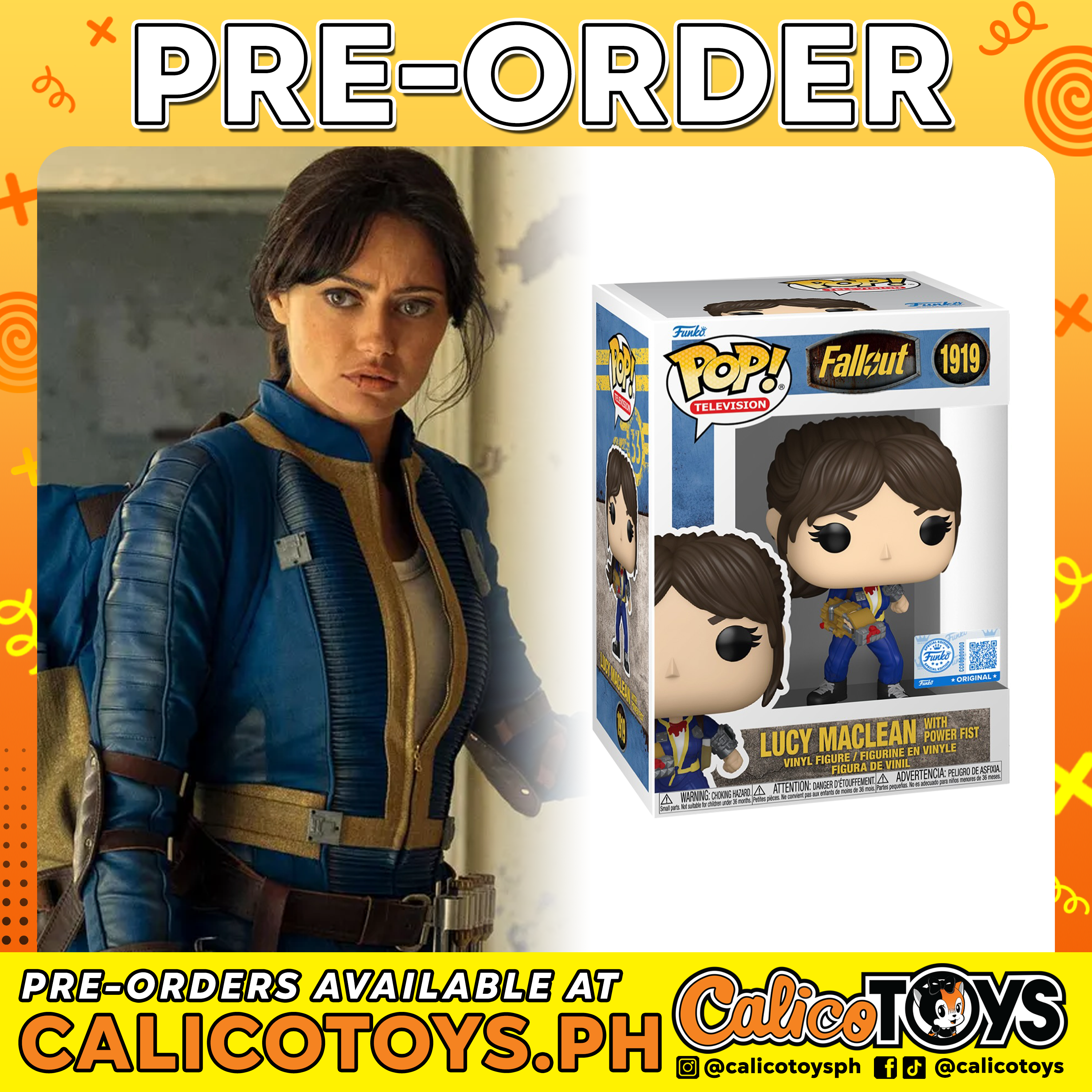 PRE-ORDER - Funko POP! Television: Fallout - Lucy Maclean with Power Fist #1919 (Gamestop Exclusive)
