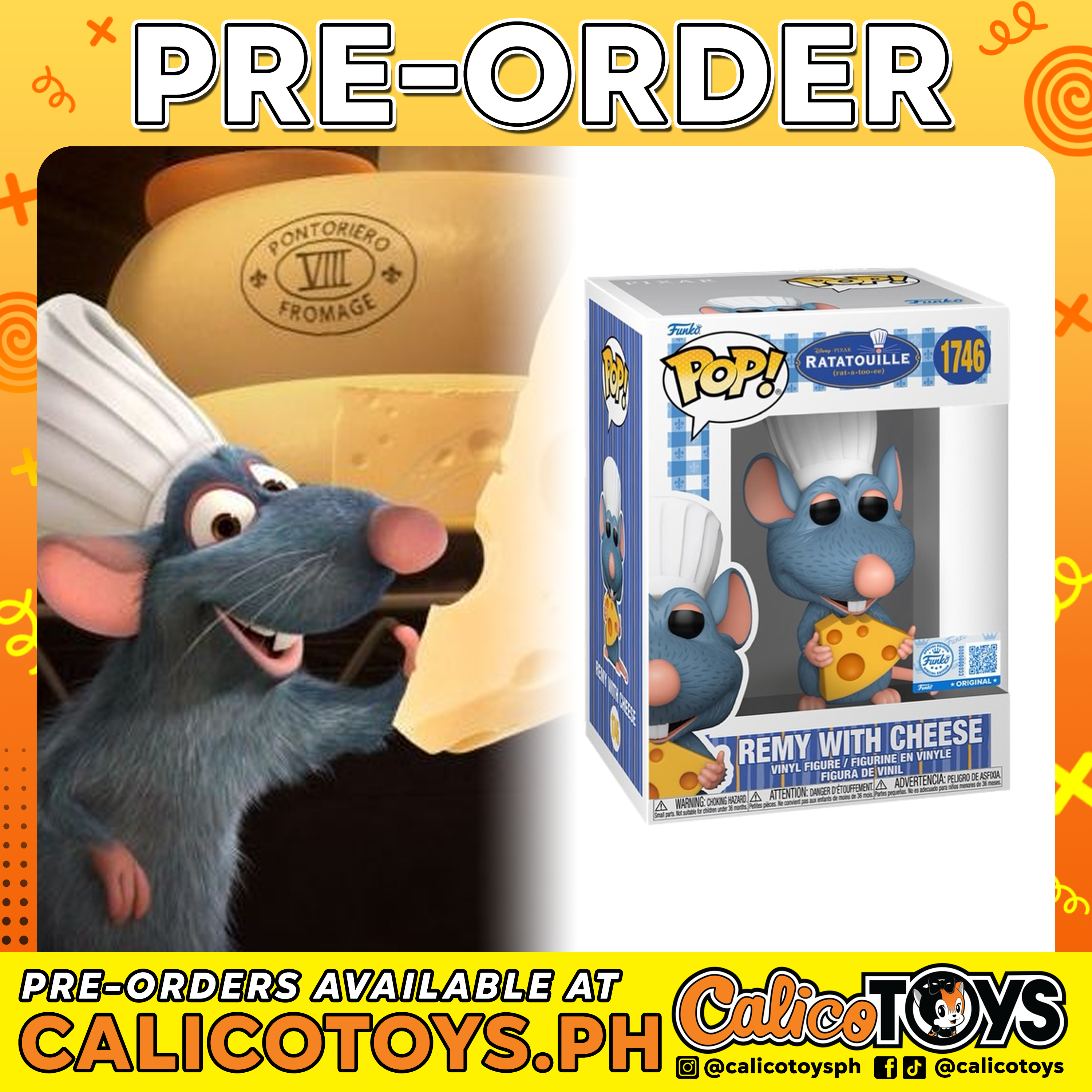 PRE-ORDER - Funko POP! Disney: Ratatouille - Remy with Cheese #1746 (Specialty Series Exclusive)