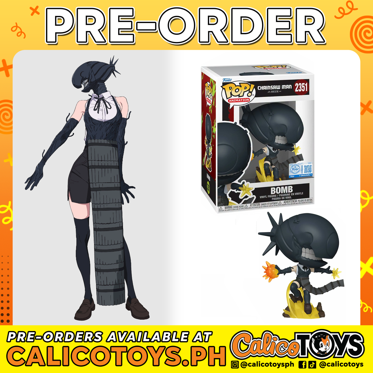 PRE-ORDER - POP! Animation: Chainsaw Man - Bomb #2351 (Funko Shop Exclusive)