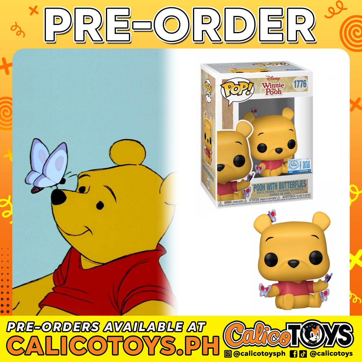 PRE-ORDER - POP! Winnie the Pooh - Pooh with Butterflies #1776 (Disney Exclsuive)
