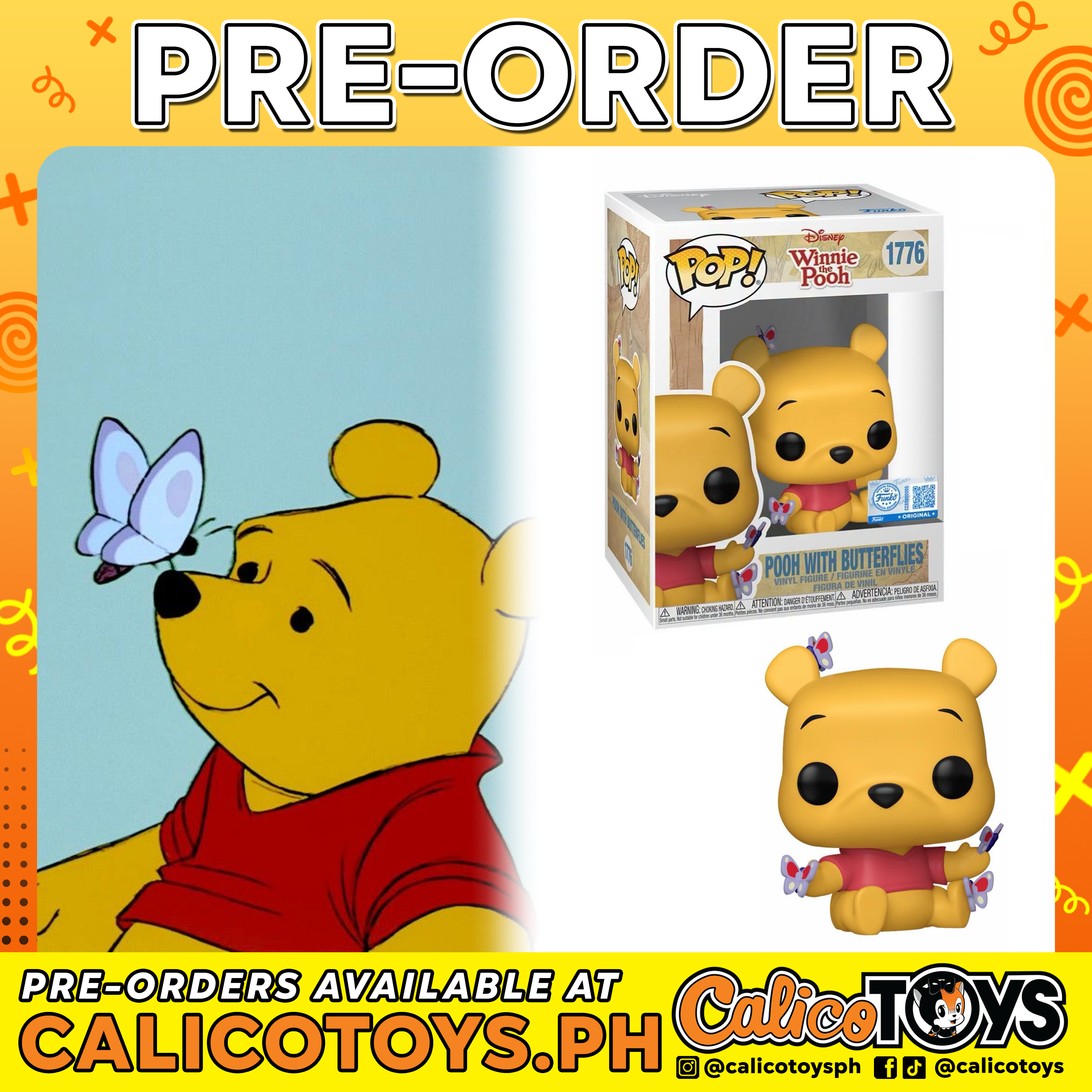 PRE-ORDER - POP! Winnie the Pooh - Pooh with Butterflies #1776 (Disney Exclsuive)