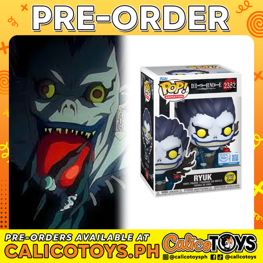 PRE-ORDER - POP! Animation: Death Note - Ryuk GiTD #2382 (Entertainment Earth Exclusive)