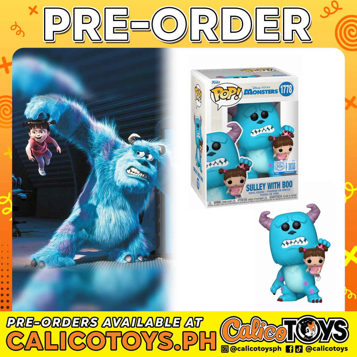 PRE-ORDER - POP! Monster - Sulley With Boo #1778 (Funko Shop Exclusive)
