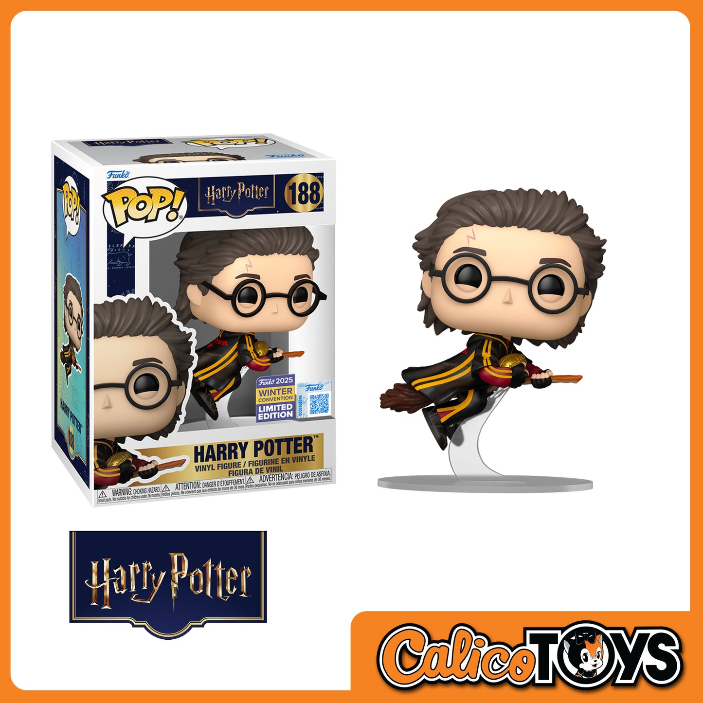 PRE-ORDER - Funko POP! Harry Potter - Harry Potter Quidditch (2025 Winter Convention Limited Edition) #188