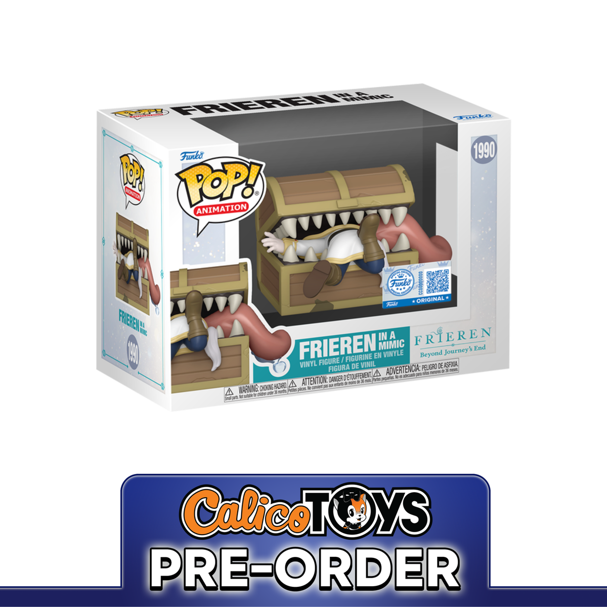PRE ORDER Funko POP! Animation: Frieren Beyond Journey's End - Frieren In A Mimic #1990 (Funko Shop Exclusive)