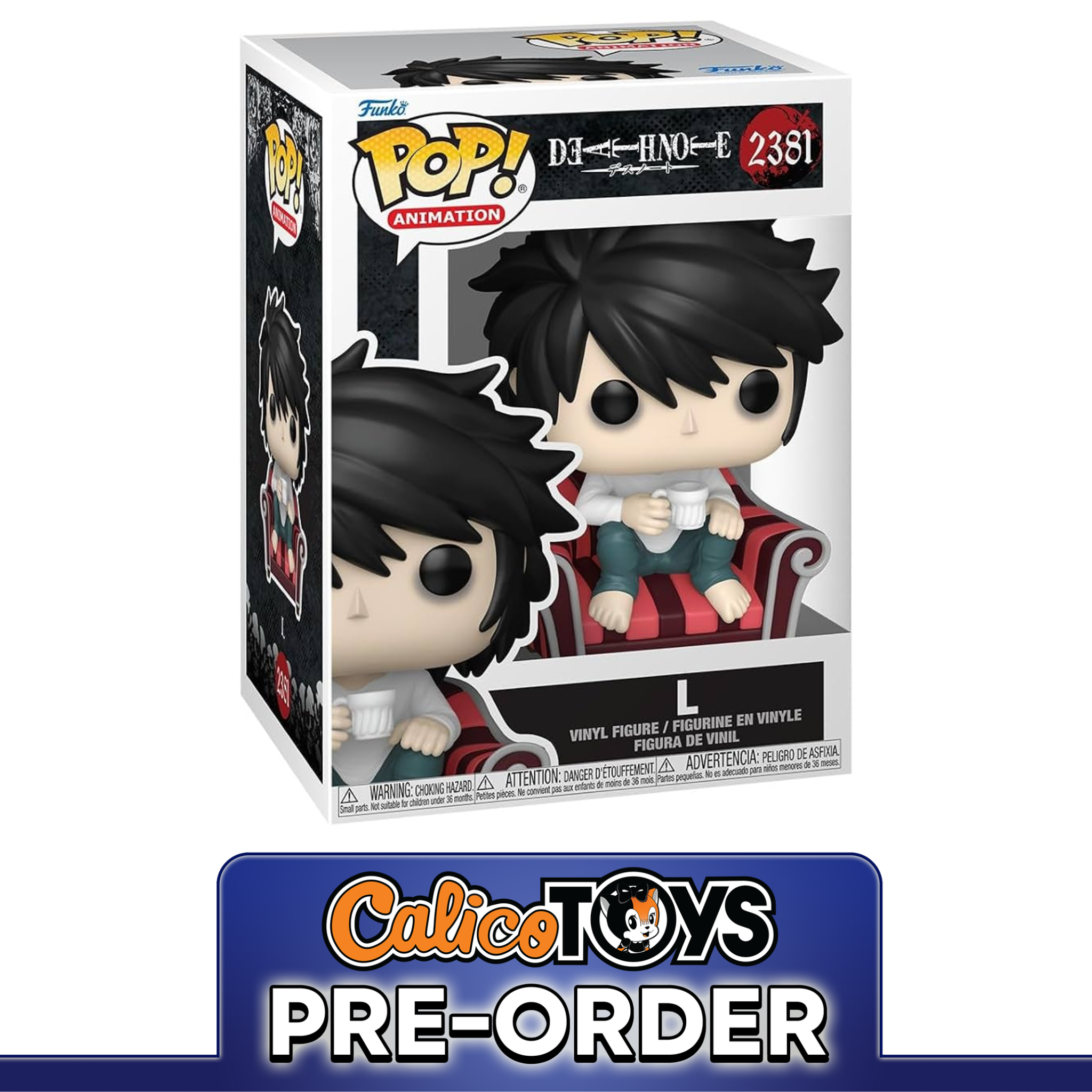 PRE ORDER Funko POP! Animation: Death Note - L #2381