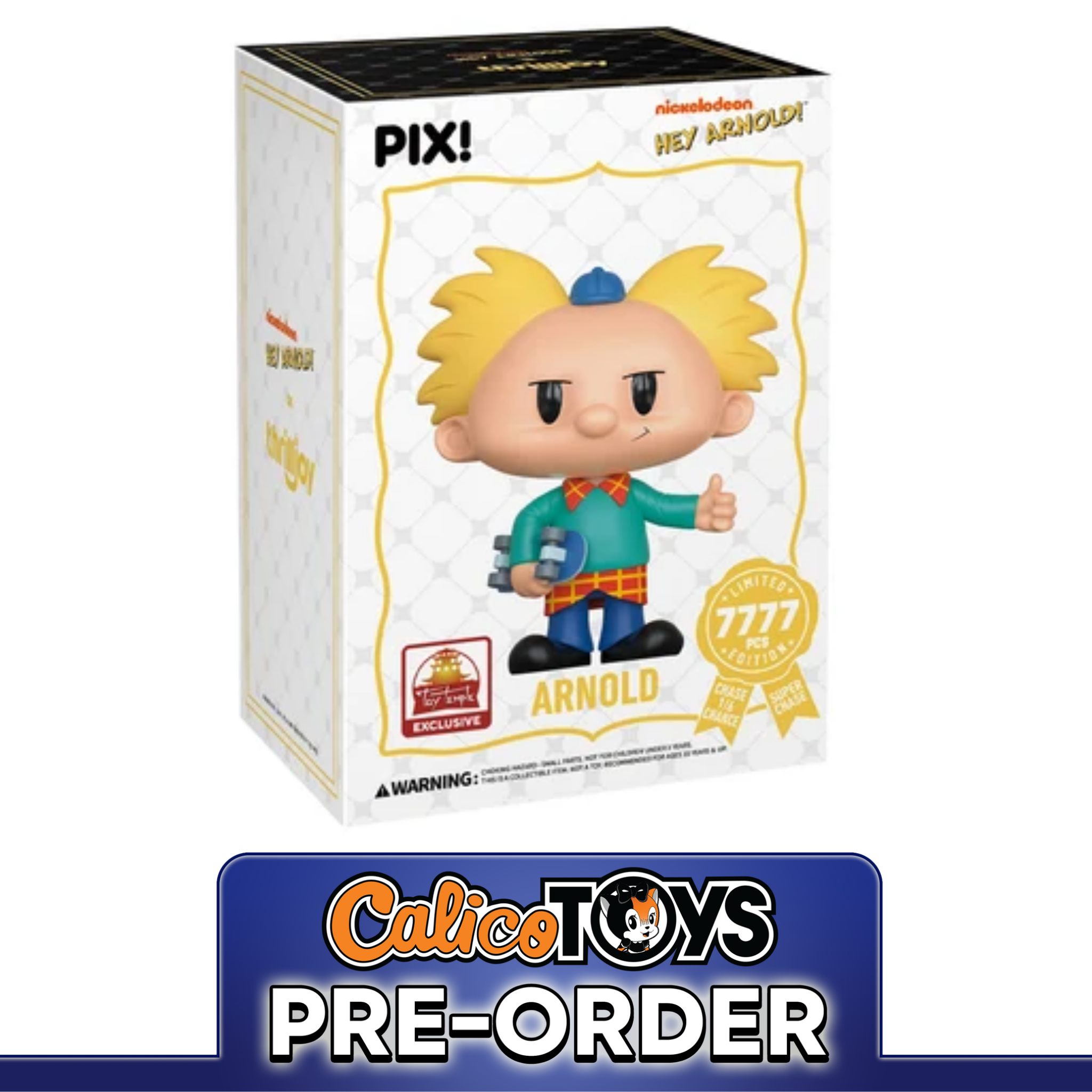 PRE-ORDER Thrilljoy PIX! Nickelodeon Hey Arnold! - Arnold Hero LE7777 (Toy Temple Exclusive)