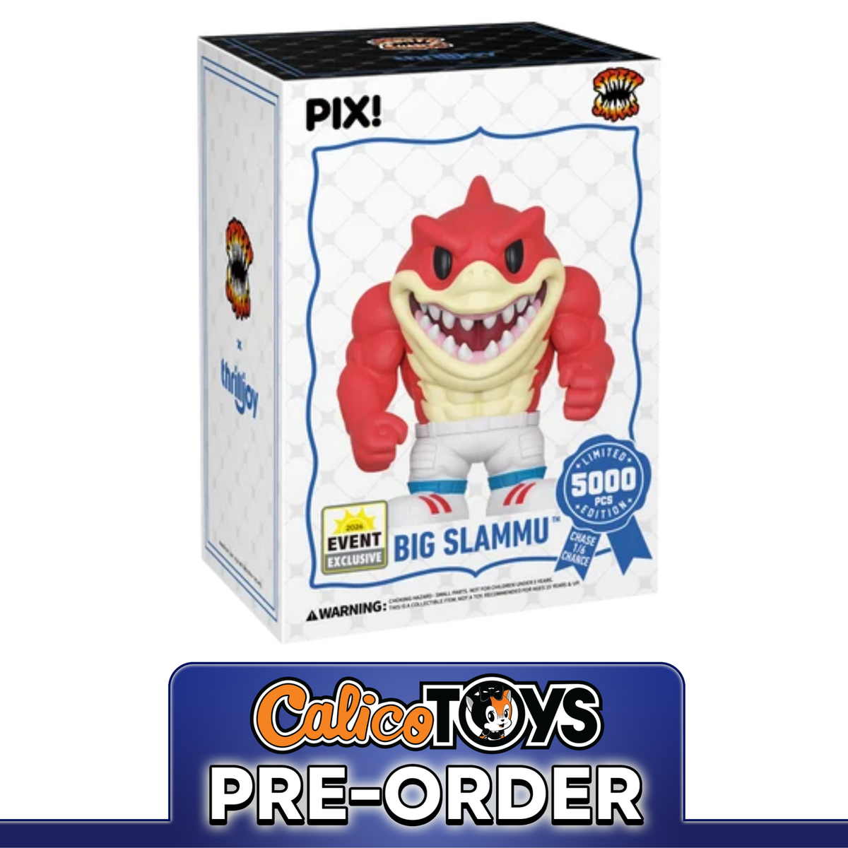 PRE-ORDER Thrilljoy PIX! Street Sharks: Big Slammu LE7500 (2026 Summer Event Exclusive)