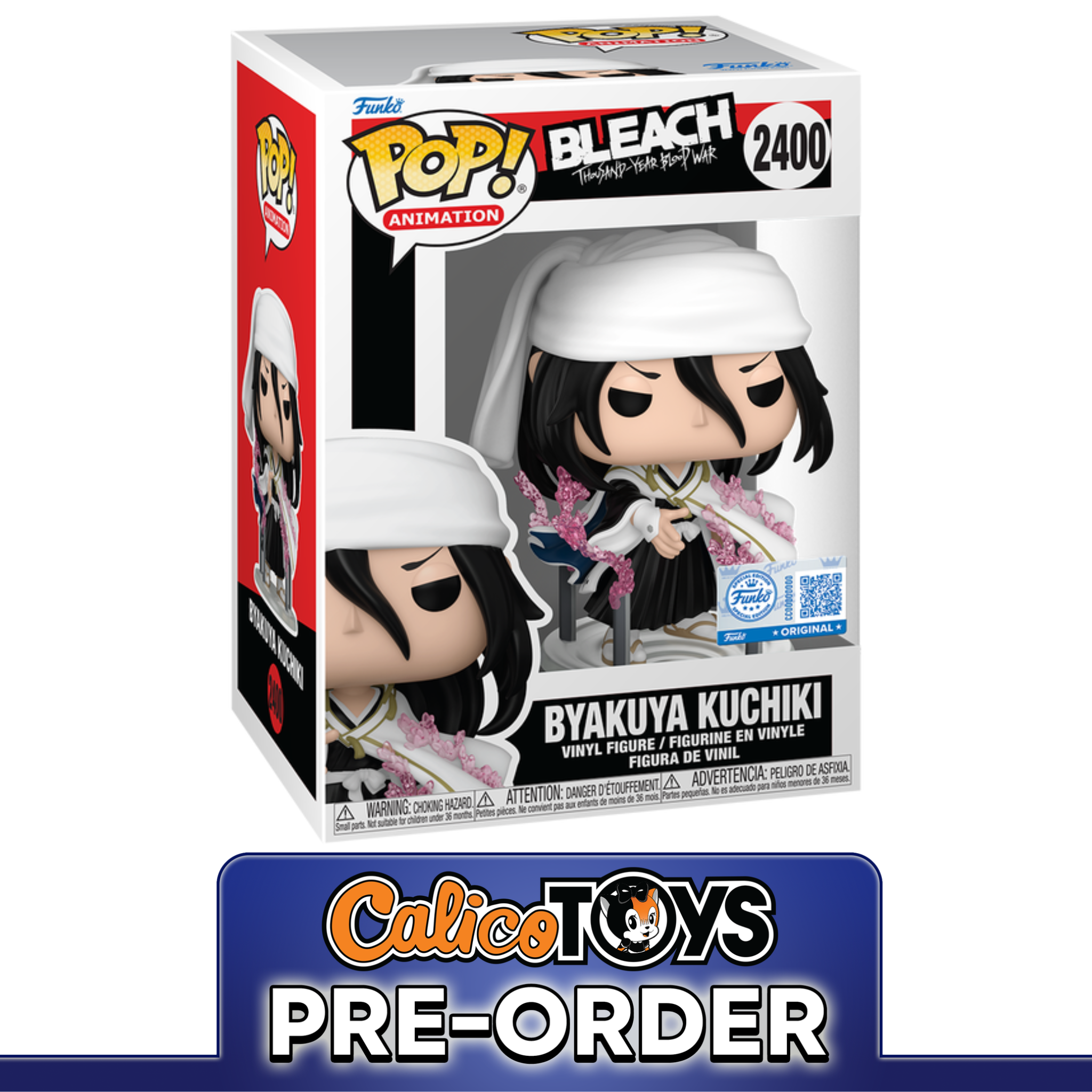 PRE ORDER Funko POP! Animation: Bleach - Byakuya Kuchiki #2400 (Crunchyroll Exclusive)