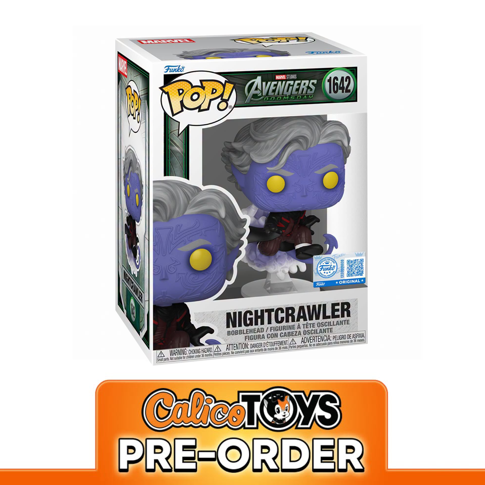 PRE ORDER Funko POP! Marvel: Avengers Doomsday - Nightcrawler #1642 (Entertainment Earth Exclusive)