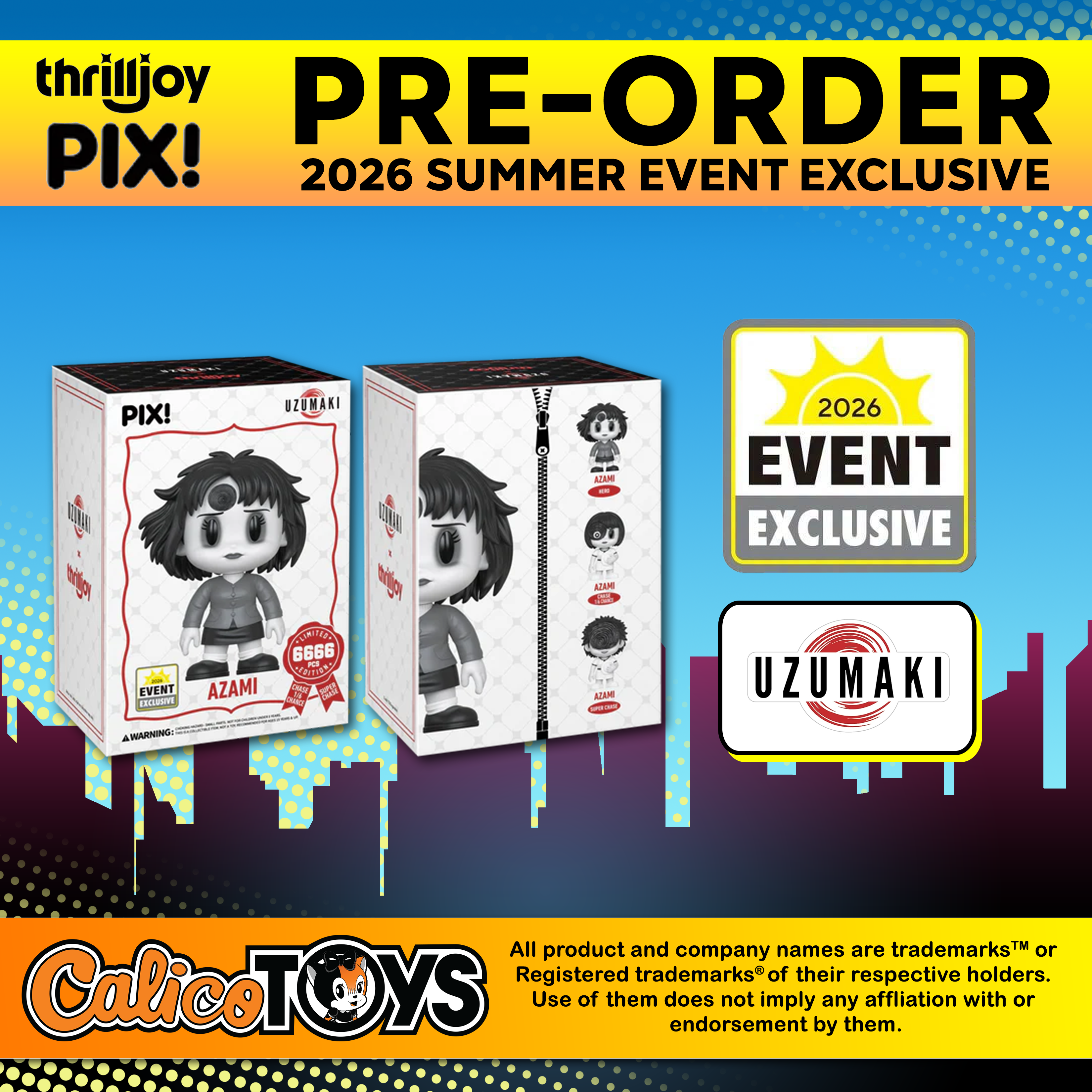 PRE-ORDER Thrilljoy PIX! Uzumaki: Azami LE6666 (2026 Summer Event Exclusive)