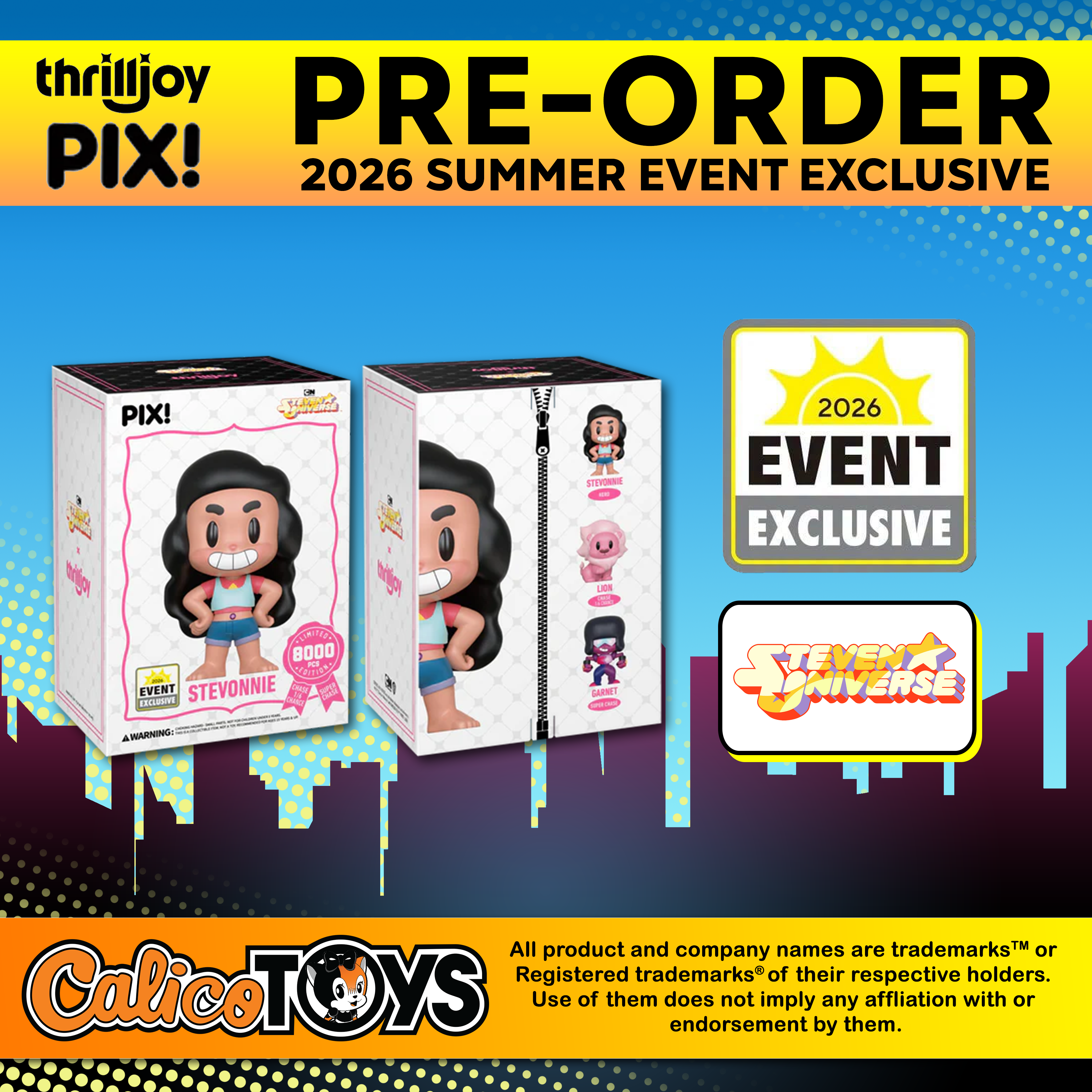 PRE-ORDER Thrilljoy PIX! Steven Universe: Stevonnie LE8000 (2026 Summer Event Exclusive)