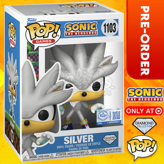 Funko POP! Games: Sonic The Hedgehog - Silver DIAMOND (Target Exclusive) #1103