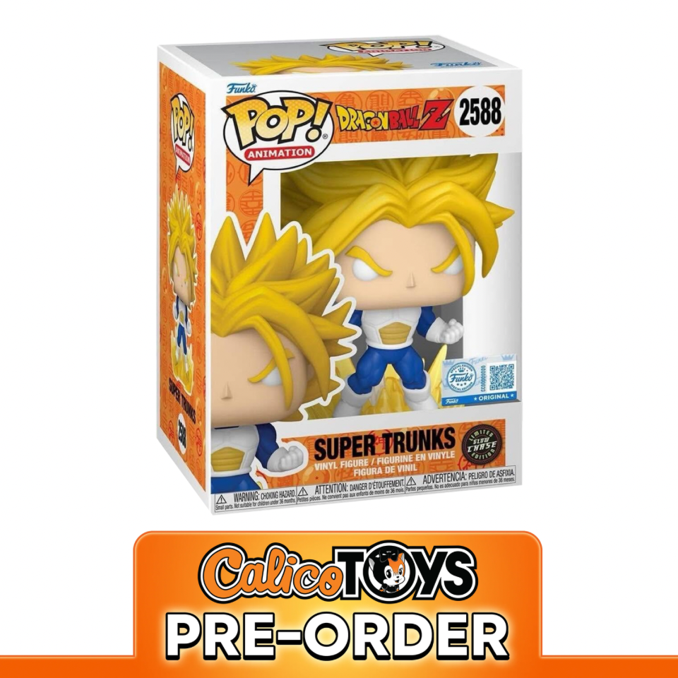 PRE-ORDER Funko POP! Animation: Dragon Ball Z – Super Trunks (Toy Temple Exclusive) CHASE #2588