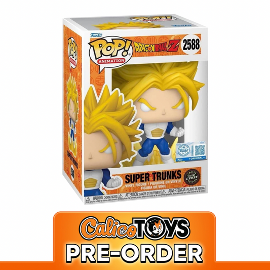 PRE-ORDER Funko POP! Animation: Dragon Ball Z – Super Trunks (Toy Temple Exclusive) CHASE #2588