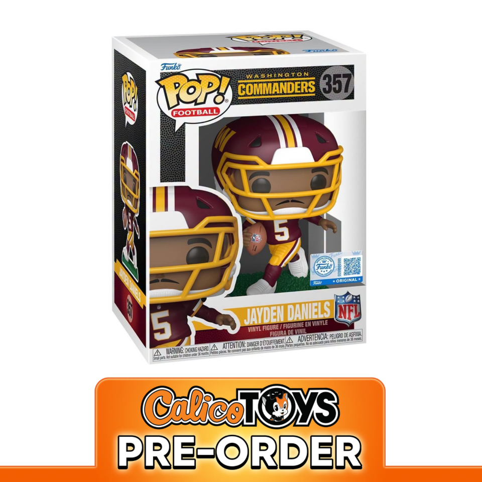 PRE-ORDER Funko POP! Football: NFL Washington Commanders - Jayden Daniels (Funko Shop Exclusive) #357