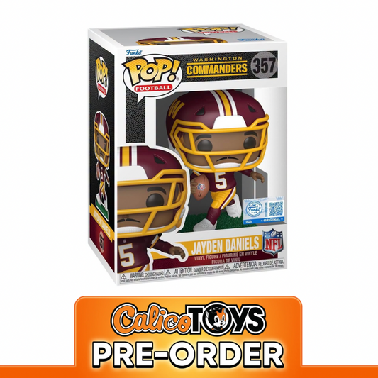 PRE-ORDER Funko POP! Football: NFL Washington Commanders - Jayden Daniels (Funko Shop Exclusive) #357