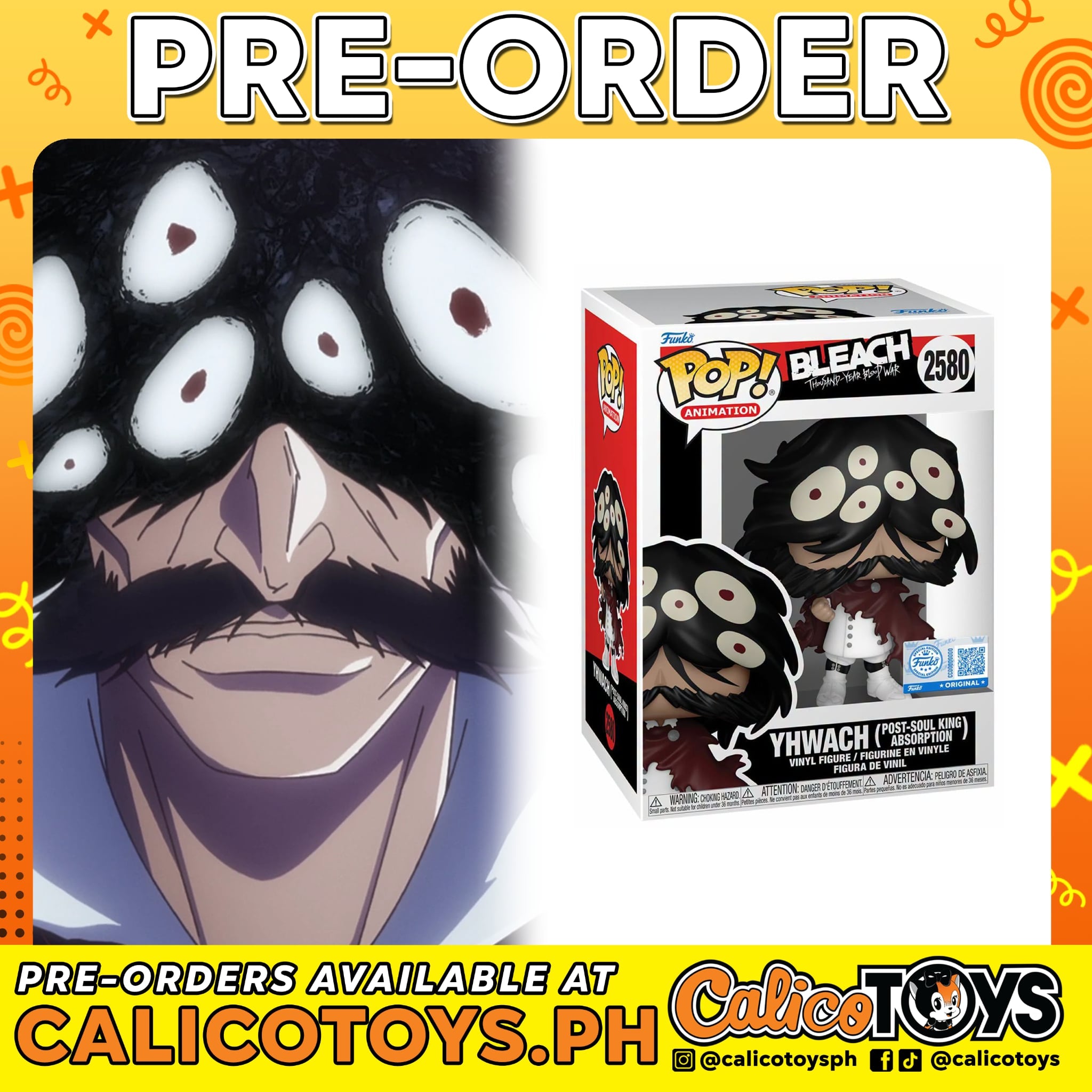 PRE-ORDER  Funko POP! Animation: Bleach: Thousand-Year Blood War - Yhwach Post-Soul King Absorption #2580 (Funko Shop Exclusive)