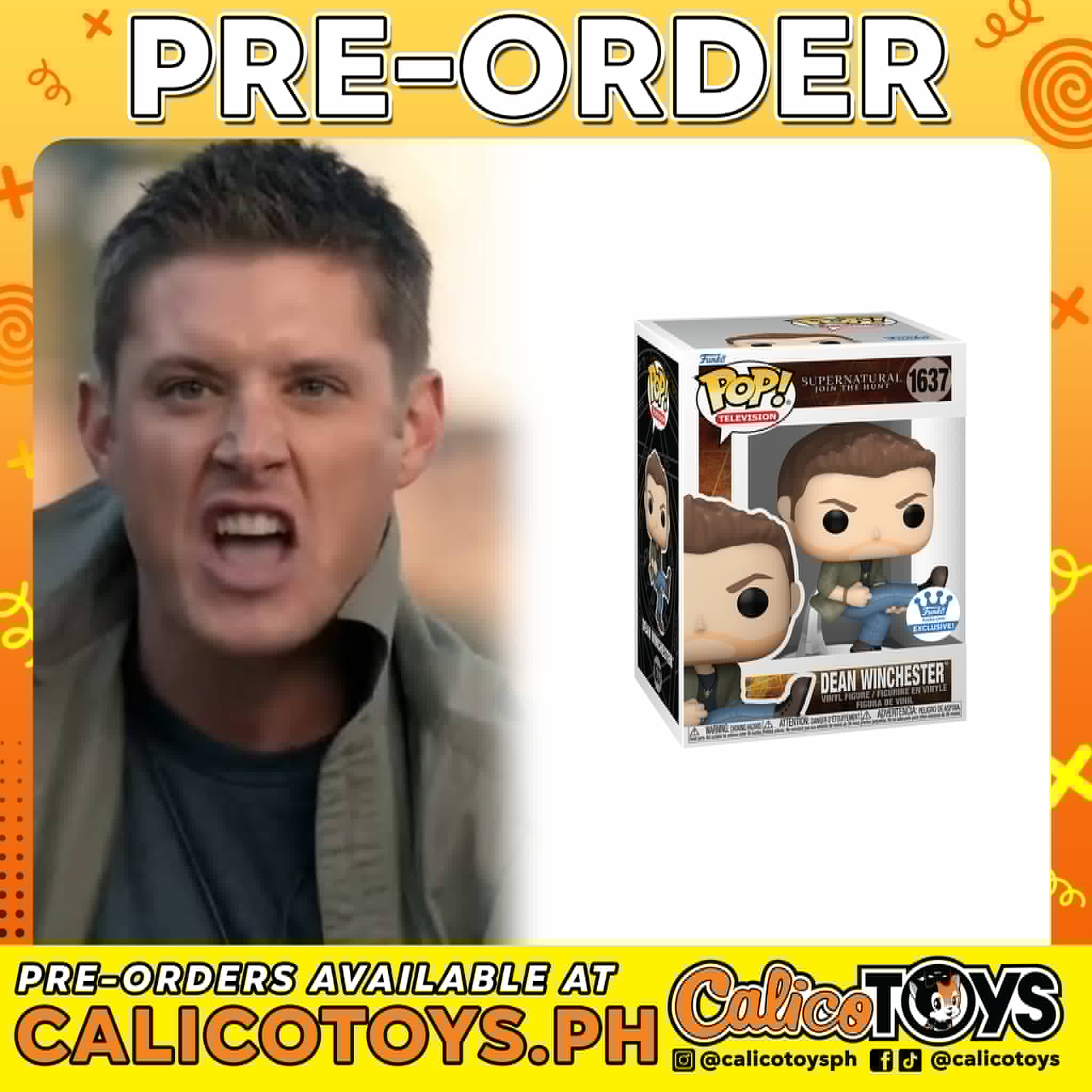 PRE-ORDER  Funko POP! Television: Supernatural - Dean Winchester Eye of the Tiger #1637 (Funko Shop Exclusive)