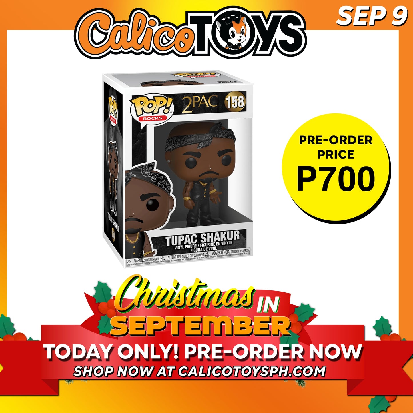 Funko POP! Rocks: 2PAC - Tupac Shakur #158