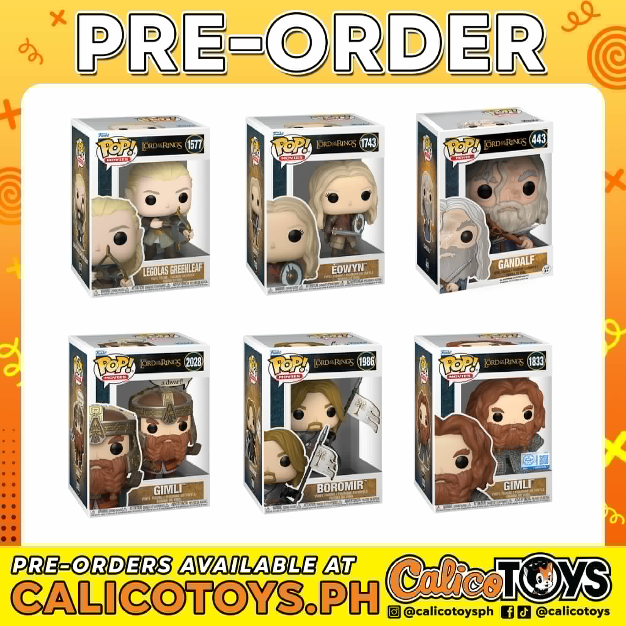 PRE-ORDER Funko POP! Movies: The Lord of the Rings