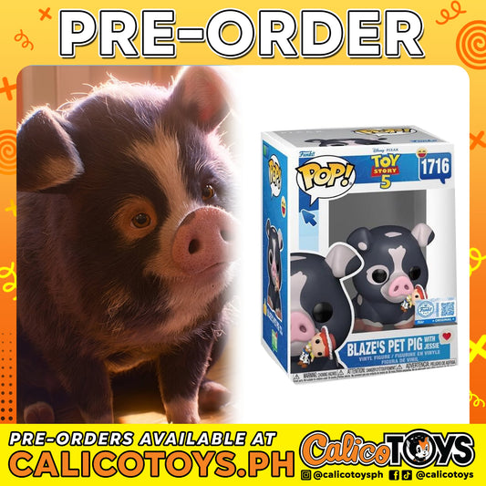 PRE-ORDER - POP! Toy Story 5 - Blaze's Pet Pig with Jessie #1716 (Funko Shop Exclusive)