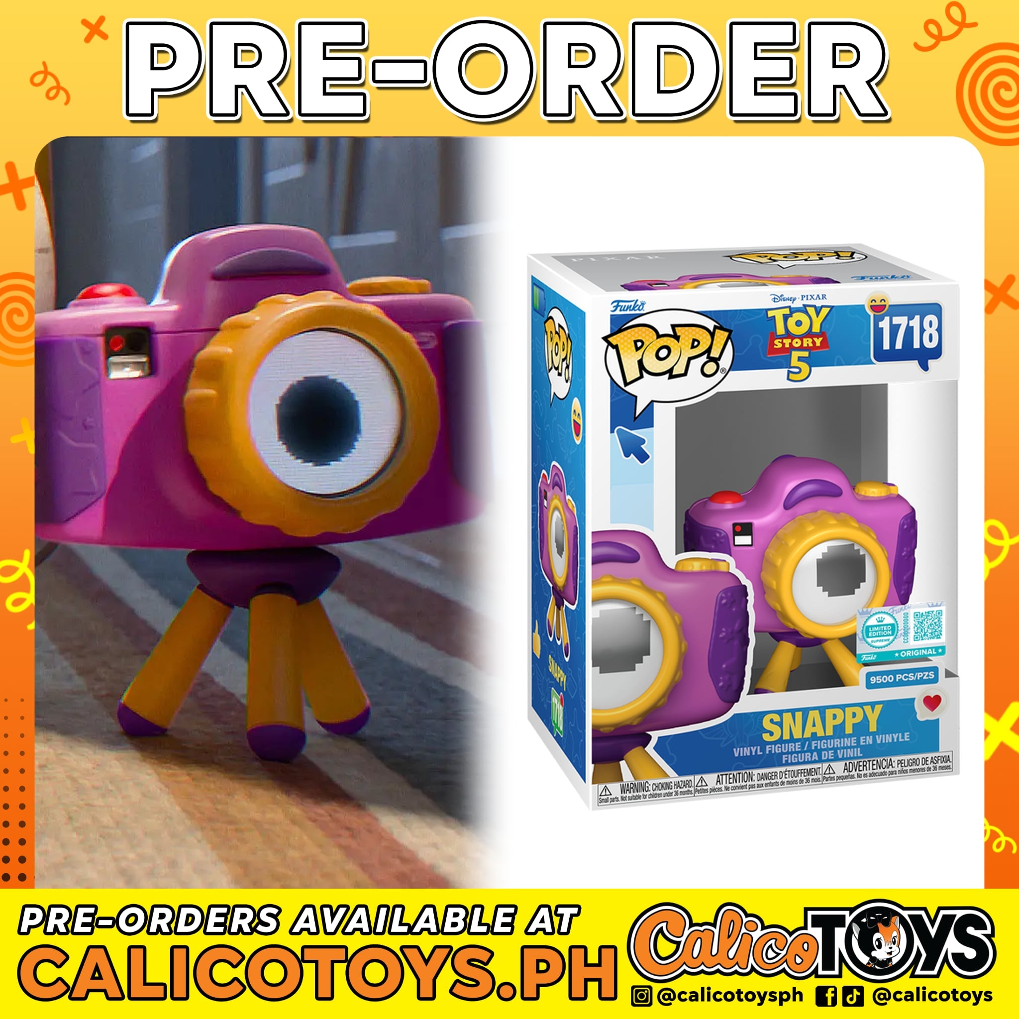 PRE-ORDER - POP! Toy Story 5 - Snappy LE9500 #1718 (Amazon Exclusive)