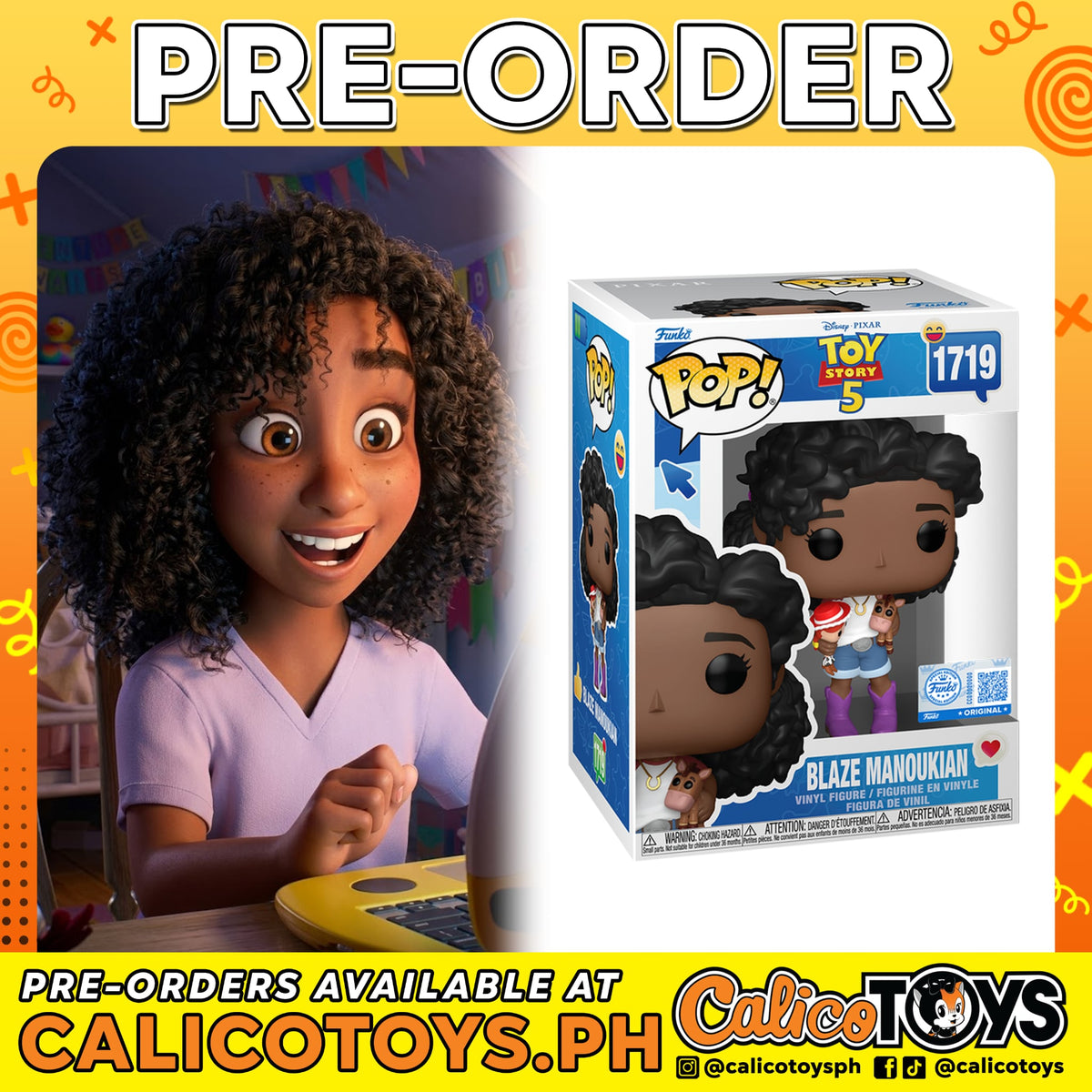 PRE-ORDER - POP! Toy Story 5 - Blaze Manoukian #1719 (Walmart Exclusive)