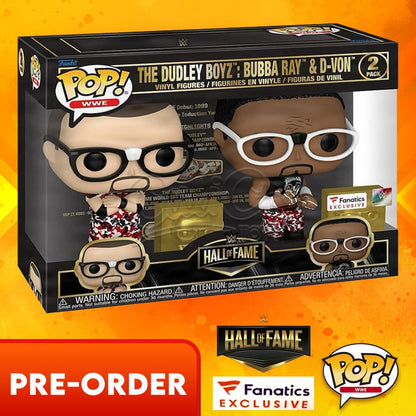 Funko POP! WWE: Hall of Fame: The Dudley Boyz - Bubba Ray & D-Von 2-Pack (Fanatics Exclusive)