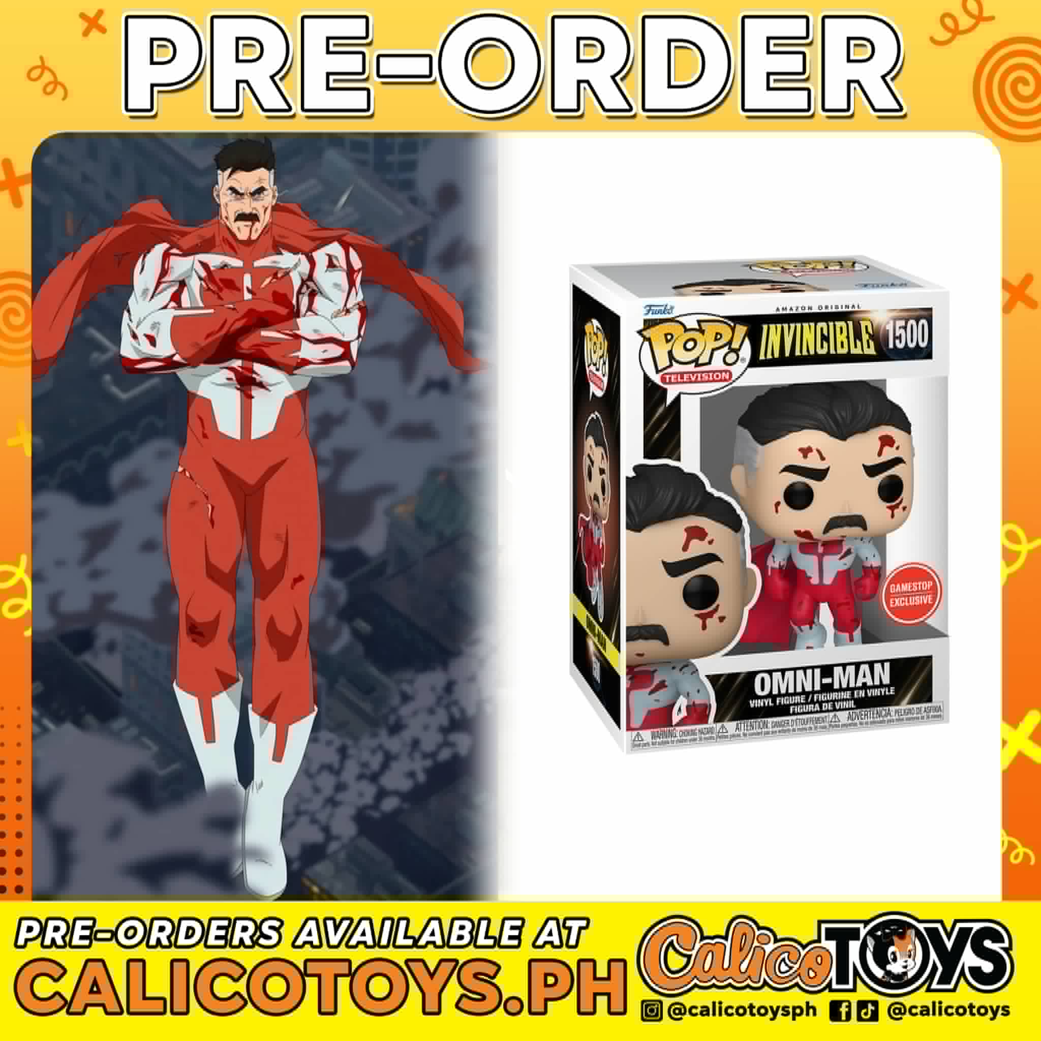 PRE ORDER Funko POP! Television: Invincible – Omni-Man Bloody #1500 (Gamestop Exclusive)