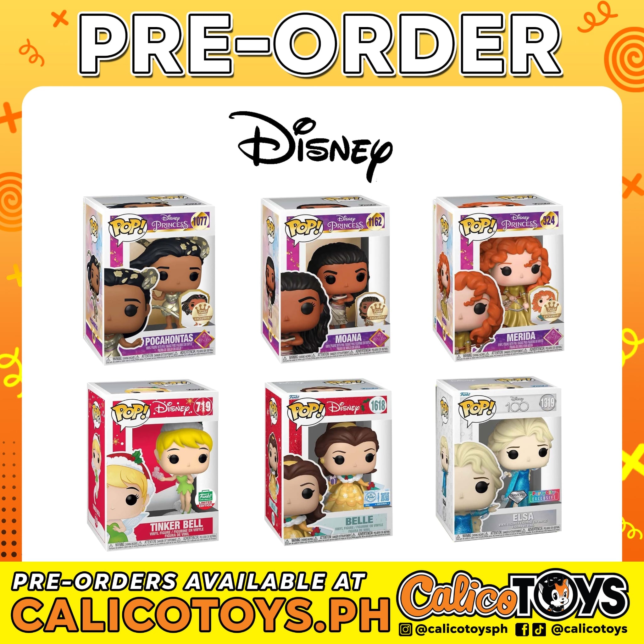 PRE-ORDER - POP! Disney Princess Exclusives