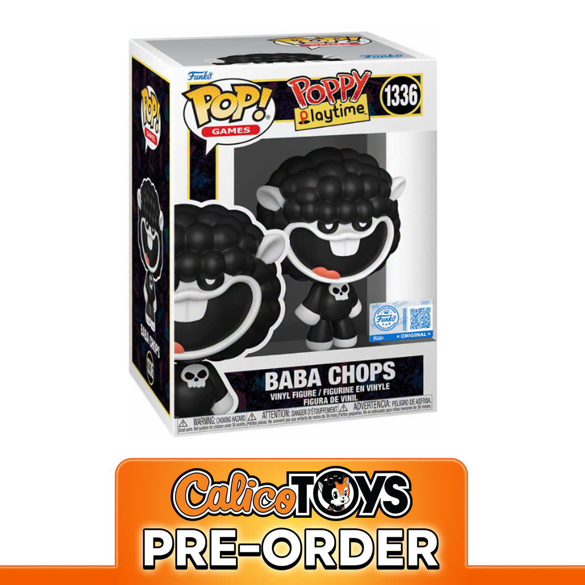 PRE ORDER Funko POP! Games: Poppy Playtime - Baba Chops  #1336 (Funko Shop Exclusive)