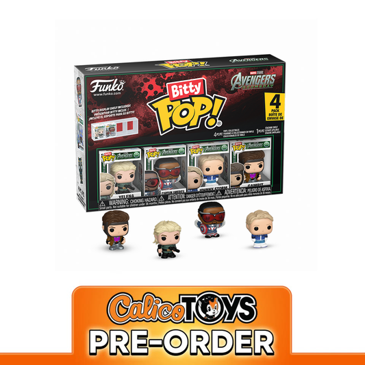 PRE ORDER Funko Bitty POP! Marvel: Avengers Doomsday - Yelena, Captain America, Johnny Storm, and Gambit 4-Pack