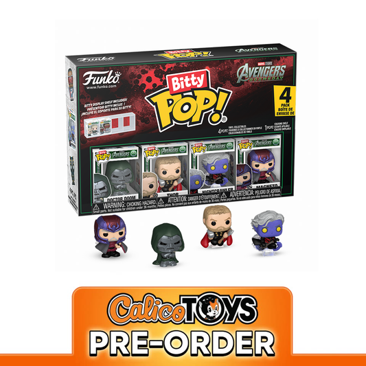 PRE ORDER Funko Bitty POP! Marvel: Avengers Doomsday - Doctor Doom, Thor, Nightcrawler, and Magneto 4-Pack