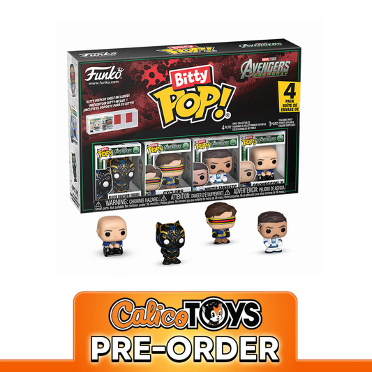 PRE ORDER Funko Bitty POP! Marvel: Avengers Doomsday - Black Panther Shuri, Cyclops, Mister Fantastic, and Professor X 4-Pack