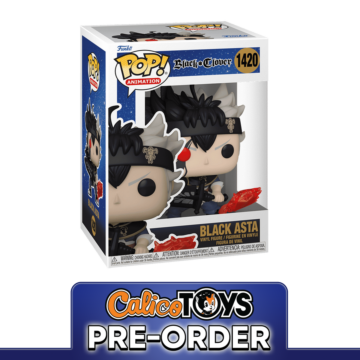 PRE-ORDER POP! Animation: Black Clover - Black Asta #1420
