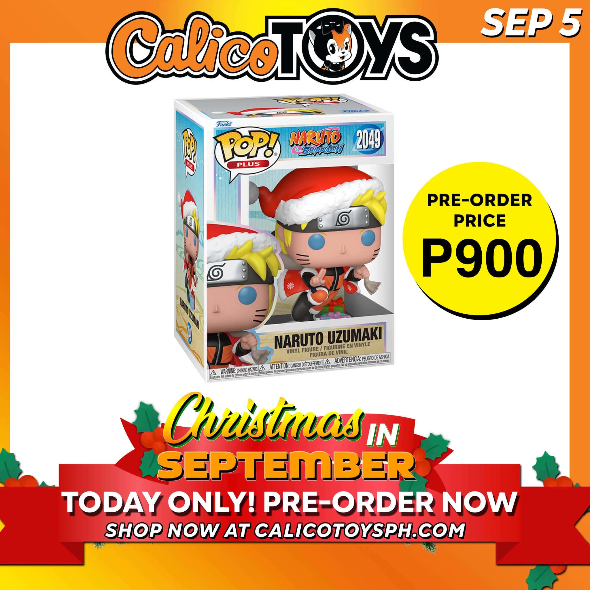 PRE-ORDER Funko POP! Plus: Naruto Shippuden - Naruto Uzumaki Holiday Outfit #2049