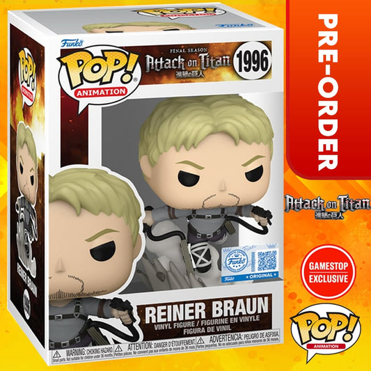 Funko POP! Animation: Attack On Titan - Reiner Braun (Gamestop Exclusive) #1996