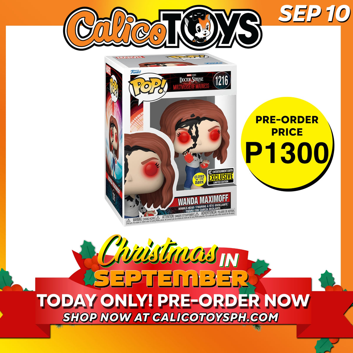 POP! Marvel: Doctor Strange in the Multiverse of Madness - Wanda (Earth-838) GiTD (Entertainment Earth Exclusive)