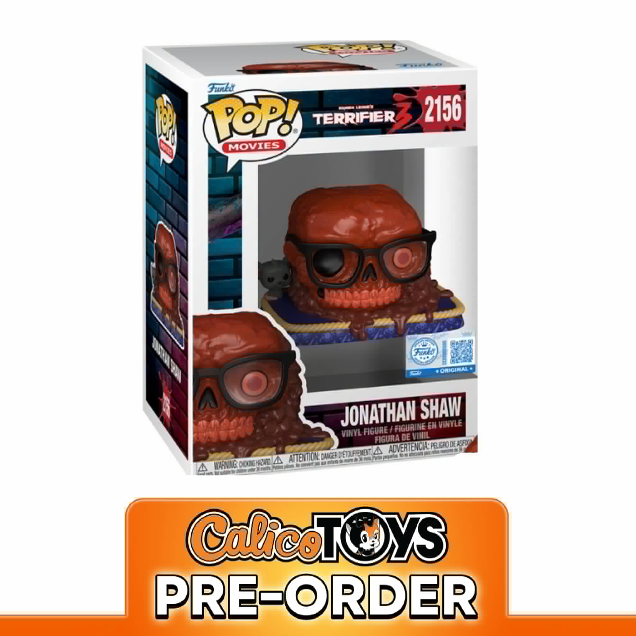 PRE-ORDER Funko POP! Movies: Damien Leone's Terrifier 3 – Jonathan Shaw #2156 (Funko Shop Exclusive)