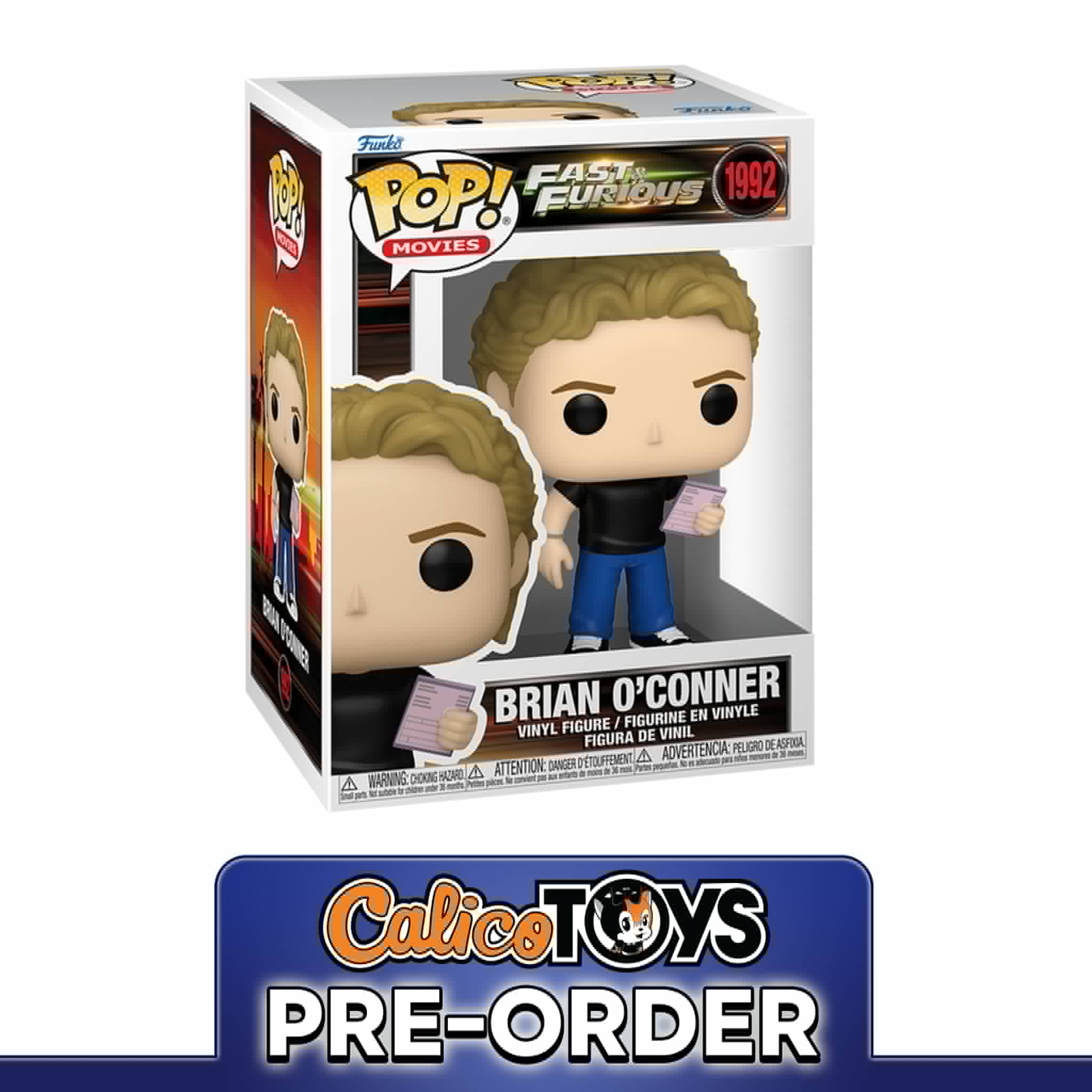 PRE-ORDER Funko POP! Movies: Fast & Furious - Brian O'Conner #1992