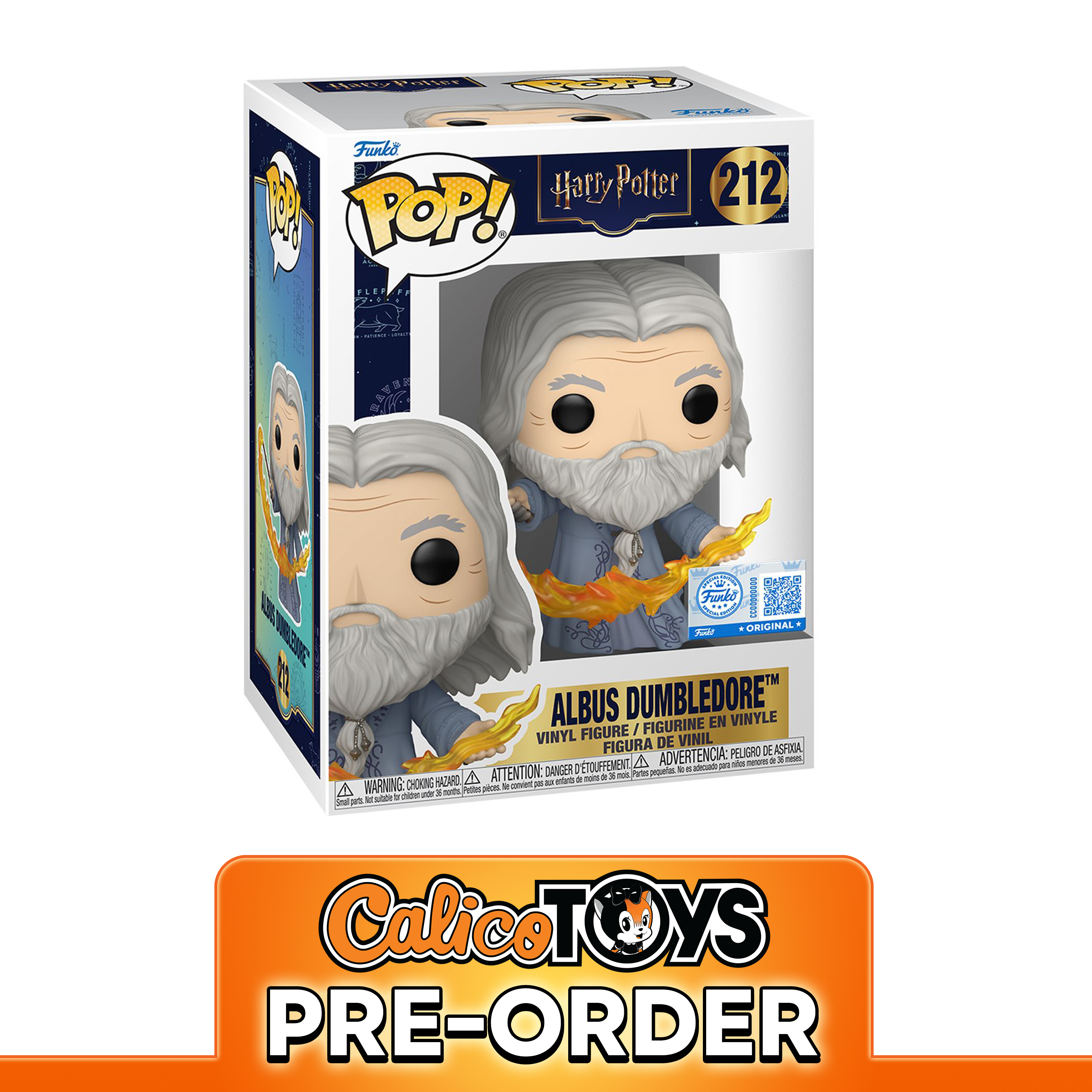 PRE ORDER Funko POP! Harry Potter - Albus Dumbledore with Fire Lasso #212 (Specialty Series Exclusive)