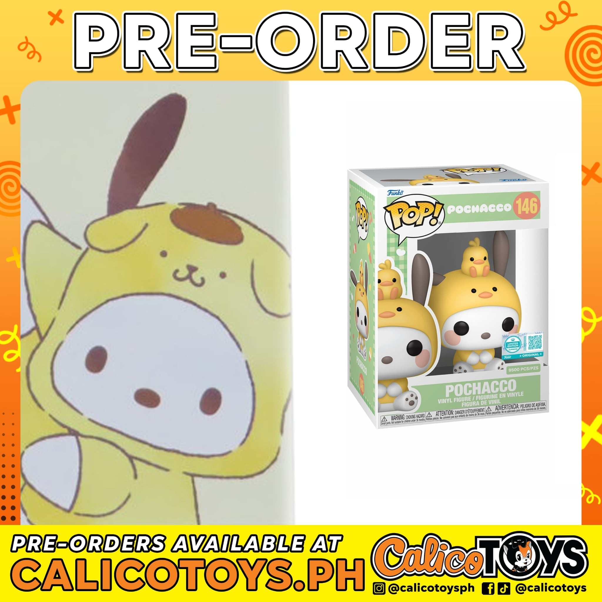 PRE ORDER - POP! Sanrio: Pochacco - Pochacco as Pi-Chans LE9500 (Target Supreme Limited Edition)