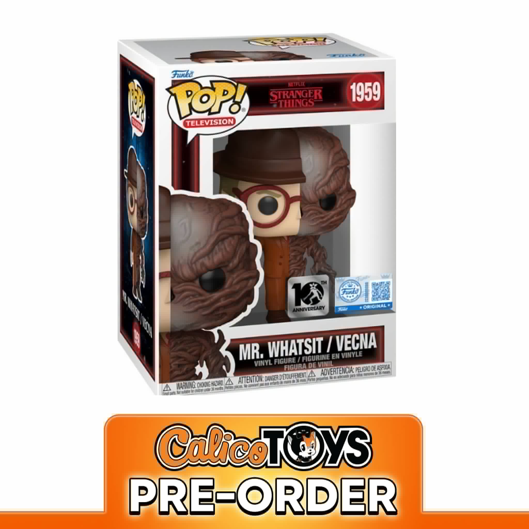 PRE-ORDER Funko POP! Television: Stranger Things – Mr. Whatsit / Vecna #1959 10th Anniversary (Funko Shop Exclusive)