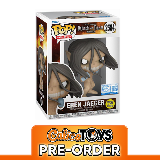 PRE-ORDER Funko POP! Animation: Attack on Titan – Eren Jaeger Attack Titan Form #2584 GiTD (Gamestop Exclusive)