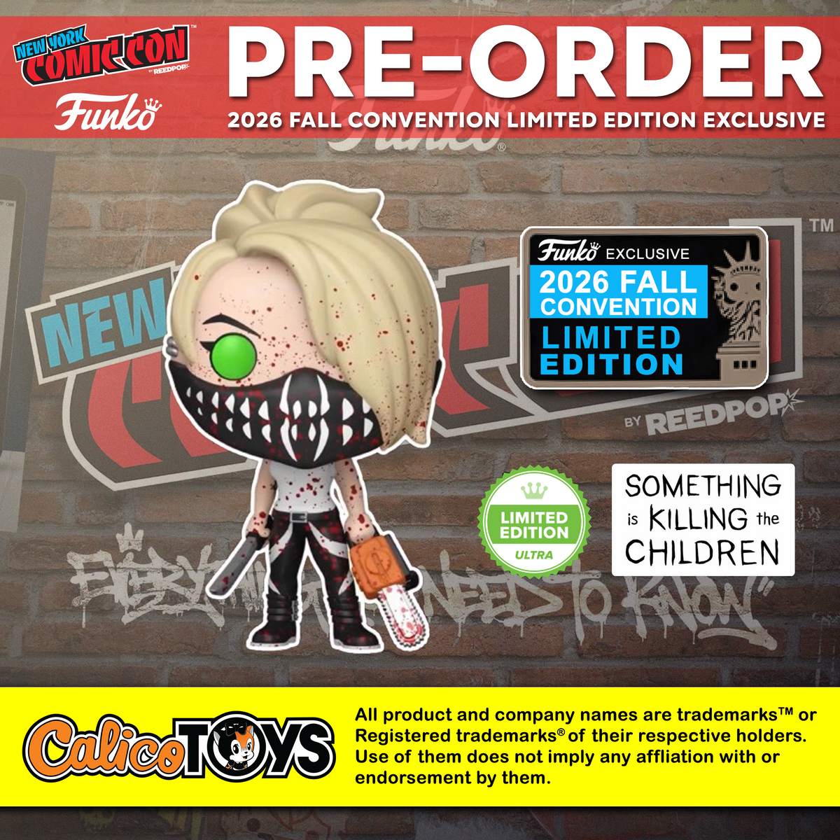 PRE ORDER Funko POP! Comics: Something Is Killing the Children – Erica Slaughter L.E Ultra (2026 Fall Convention Exclusive)