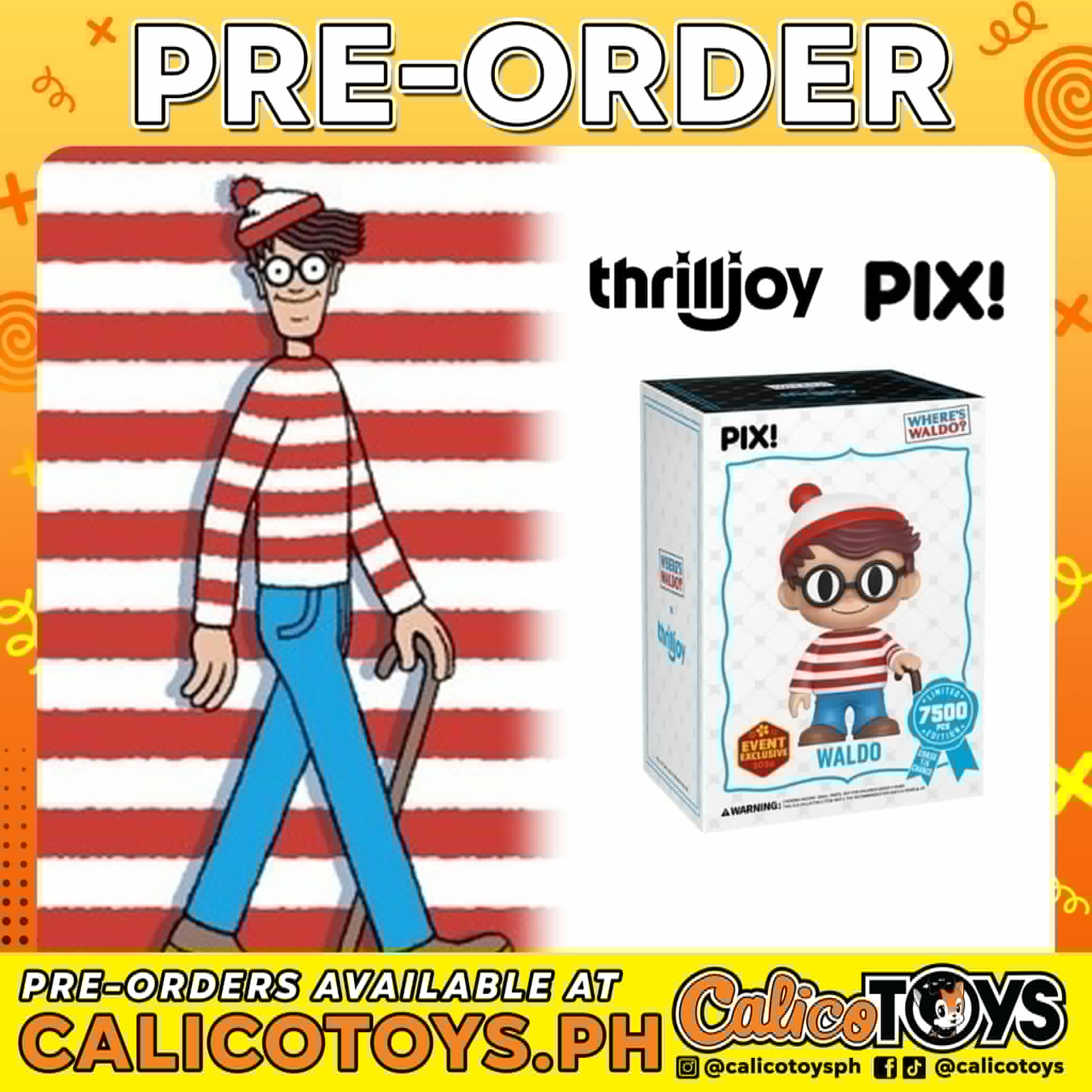 PRE-ORDER Thrilljoy PIX! Where's Waldo?: Waldo LE7500 (2026 Event Exclusive)