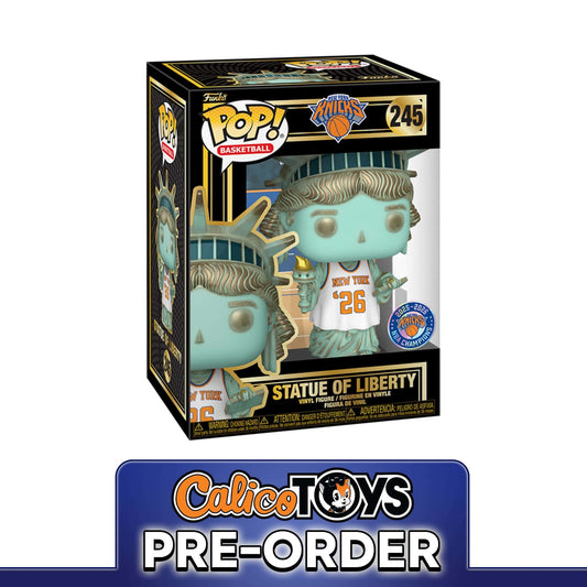 PRE ORDER Funko POP! Basketball: New York Knicks 2026 NBA Champions - Statue of Liberty Ring Night #245 (Funko Shop Exclusive)