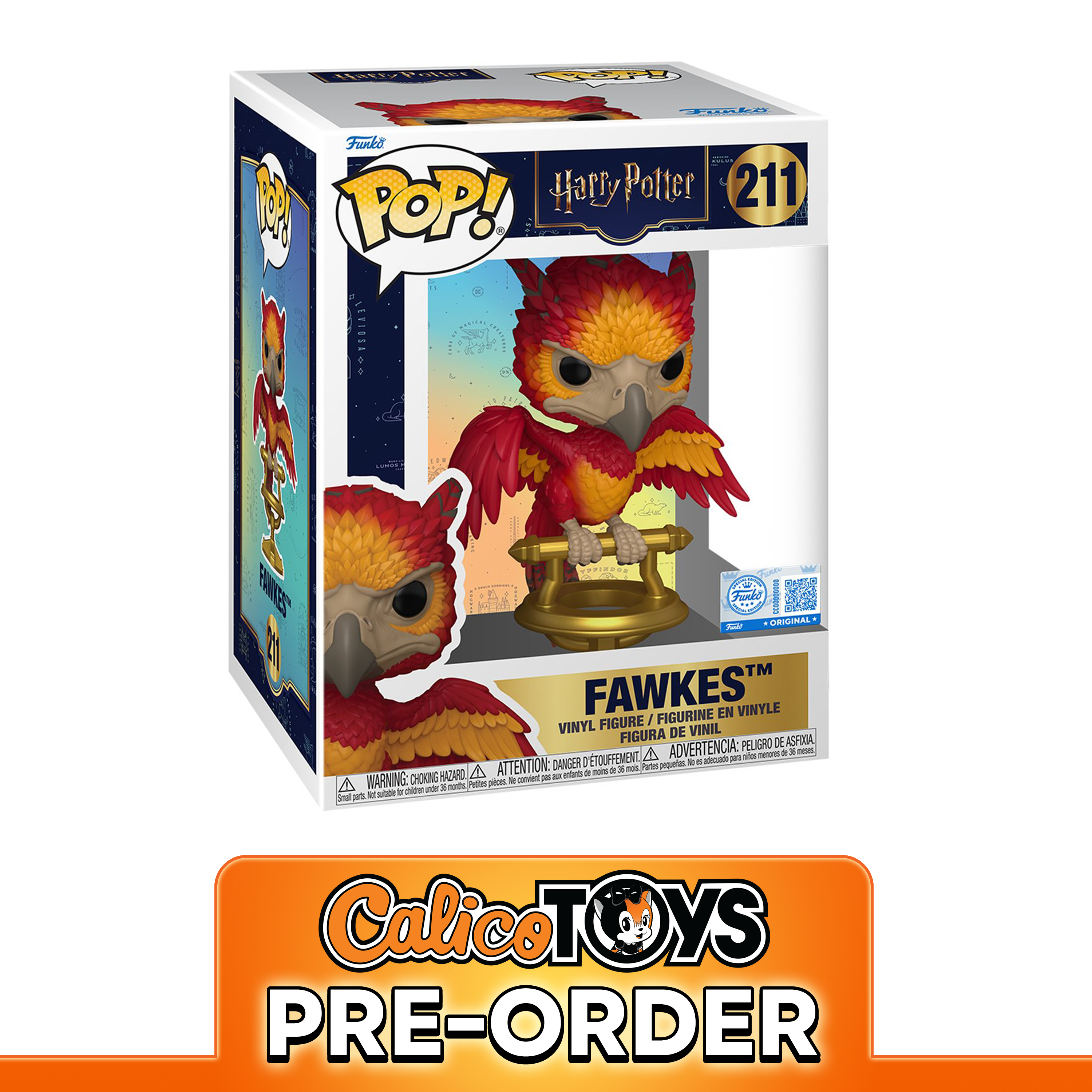 PRE ORDER Funko POP! Premium Harry Potter - Fawkes #211 (Specialty Series Exclusive)