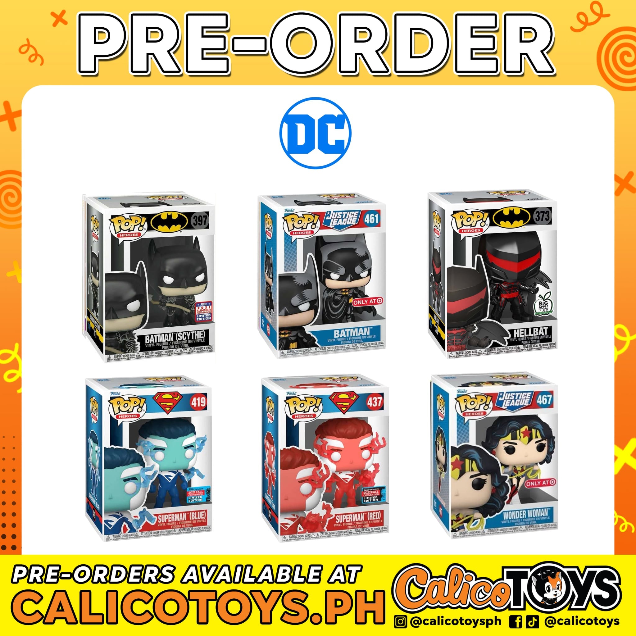 PRE-ORDER - POP! DC Exclusives